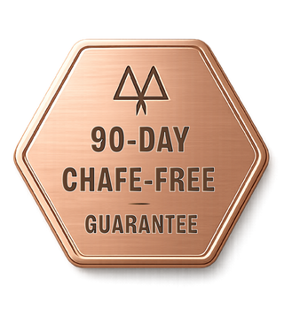 Maaree 90-day chafe free Guarantee Badge