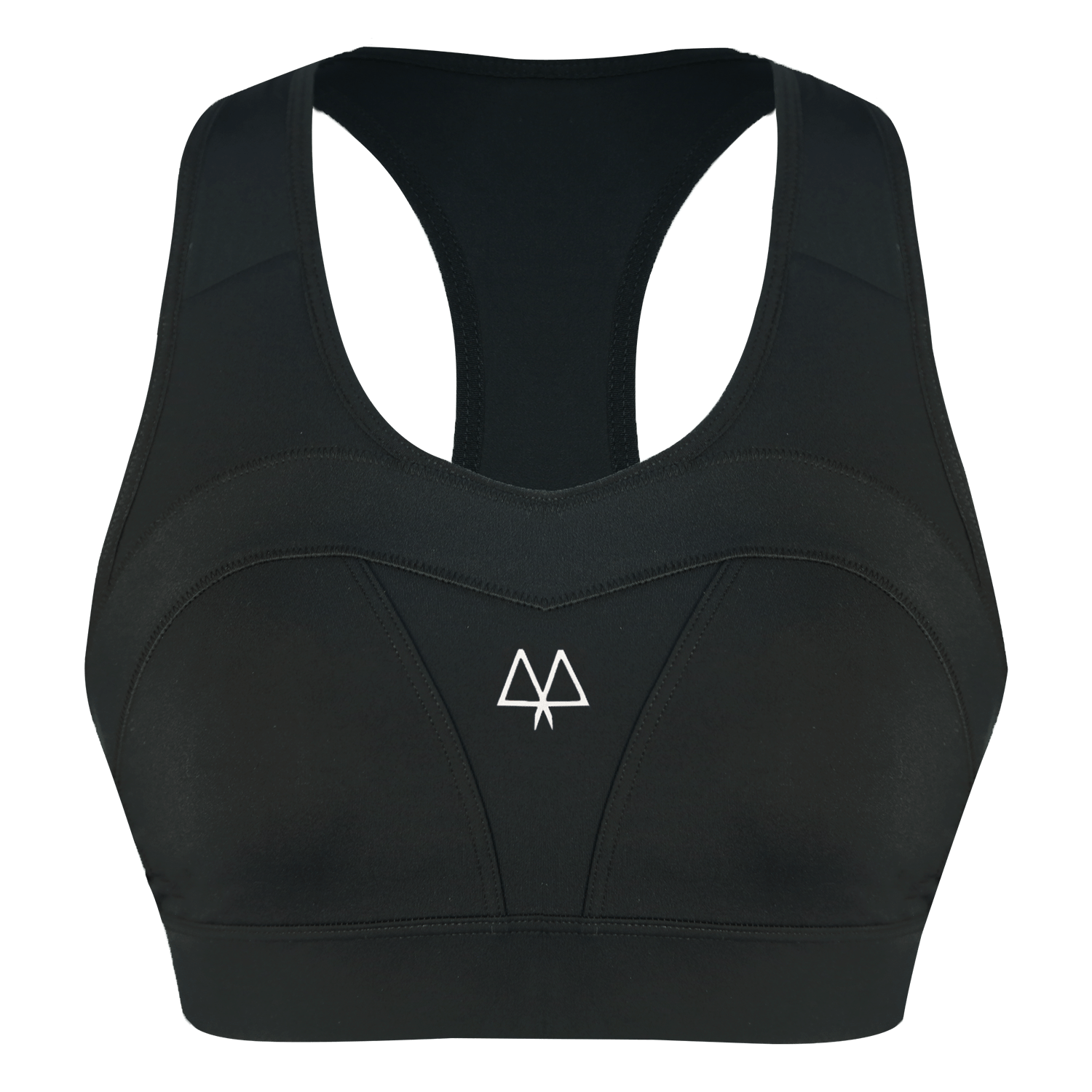 MAAREE Empower Medium-Impact Sports Bra Black front